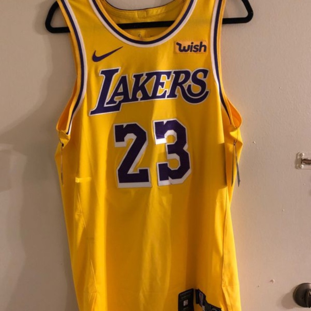 LA Lakers Authentic Lebron James Jersey Medium 44